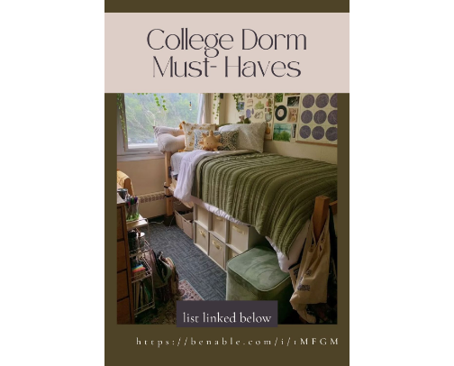 College Dorm MUST HAVES cover photo collage