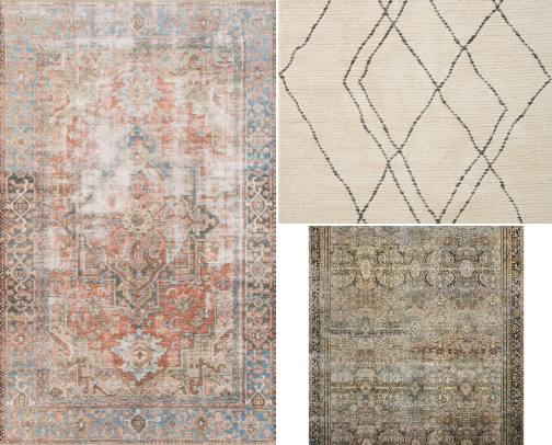 Affordable rugs cover photo collage
