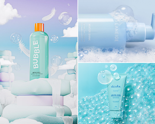 my fav cleansers 🫧 cover photo collage