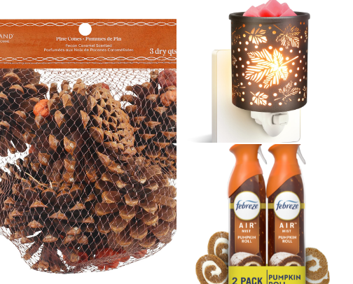 Best affordable Fall scents for your home and car! cover photo collage