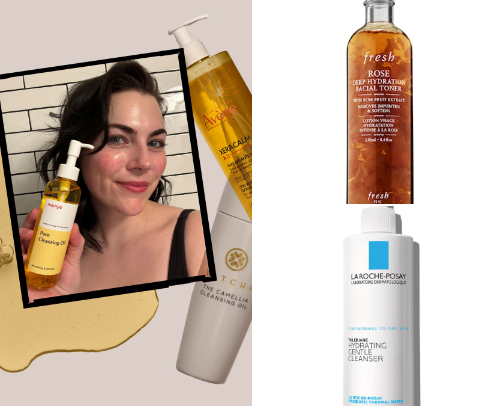 Glass skin products cover photo collage