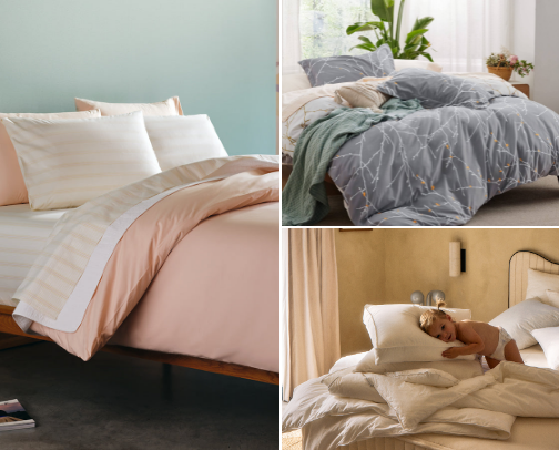 Best Bed Sheets & Comforters for a Cozy, Stylish Bedroom cover photo collage