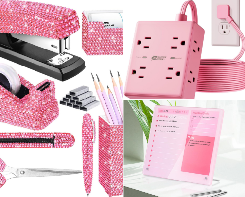 Pink WFH Essentials 🎀 cover photo collage
