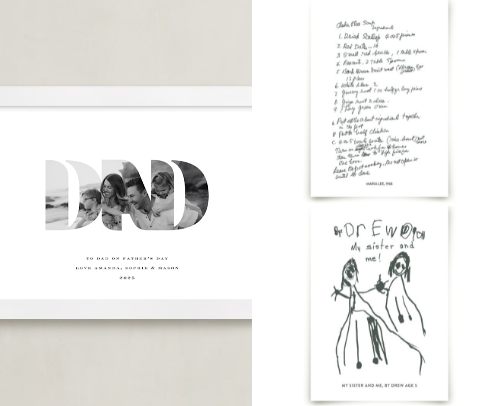 Modern Dad, Timeless Gifts: Minted’s Finest cover photo collage