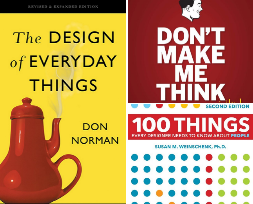 Books for UX and Design cover photo collage