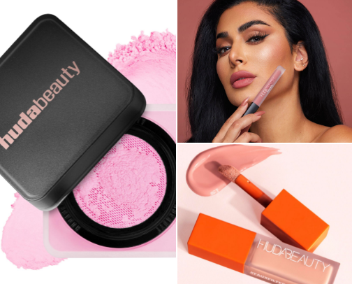 Glam Up With Huda: Your Go-To Face Favorites🌸 cover photo collage