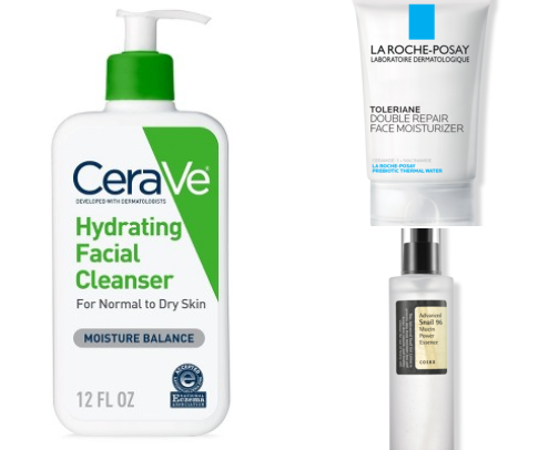 daily skincare staples i actually repurchase cover photo collage