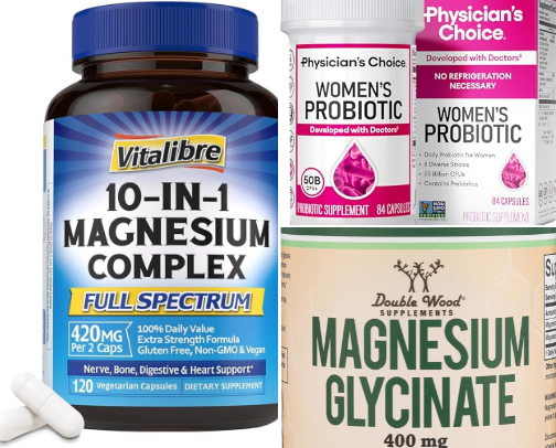 Supplements I use for perimenopause cover photo collage