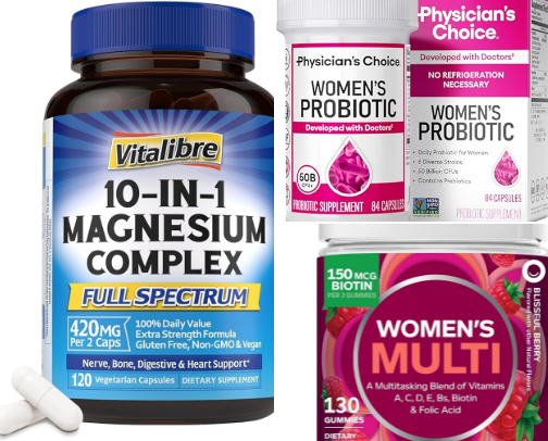 Supplements I use for perimenopause cover photo collage