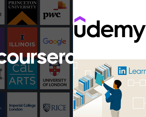 Platforms I’d Use to Learn Remote-Work Skills cover photo collage