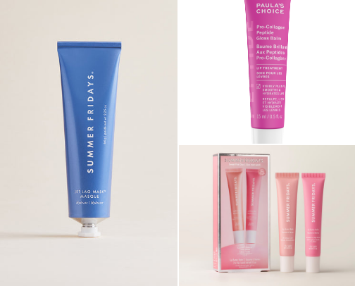 Beauty items for the minimalist cover photo collage