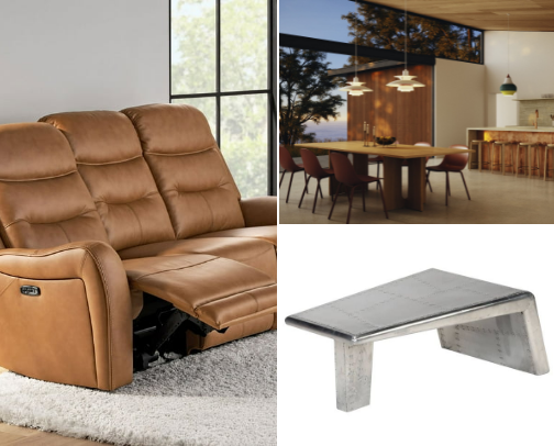 Dining and bedroom essentials cover photo collage