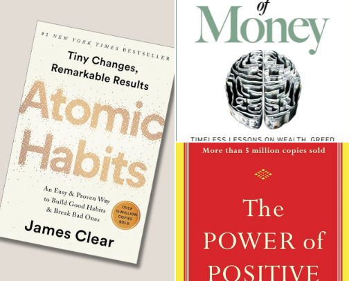 mindset changing books cover photo collage