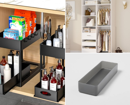 Bathroom and Closet Organizers cover photo collage