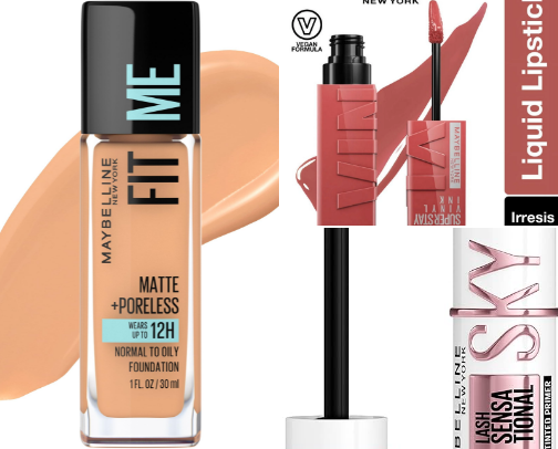 make-up and health cover photo collage