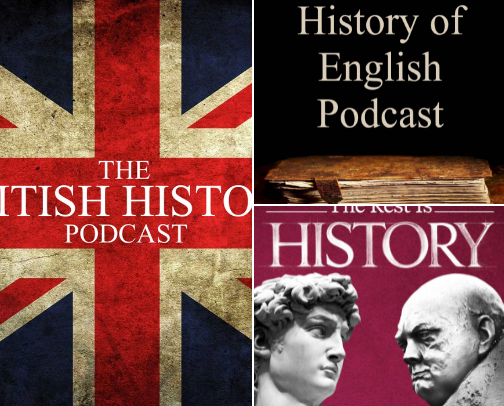 History Podcasts for the Curious Traveler! cover photo collage