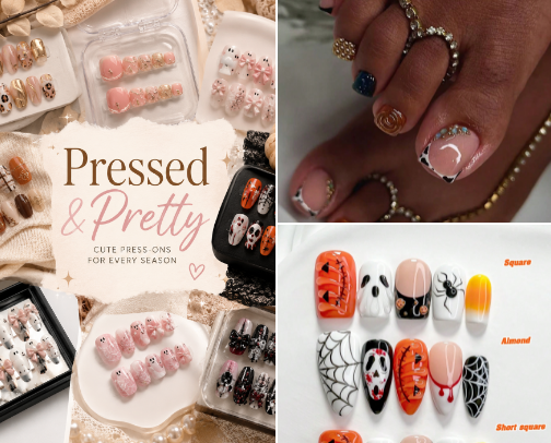 Pressed & Pretty 💅 cover photo collage