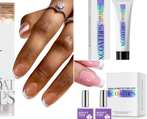 Amazon Press on Nails cover photo collage