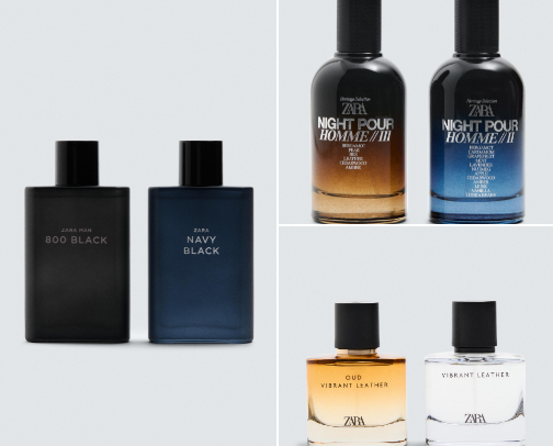 Perfumes cologne lotion cover photo collage