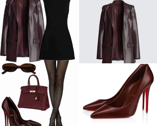 Boss Energy in Burgundy🍷 cover photo collage