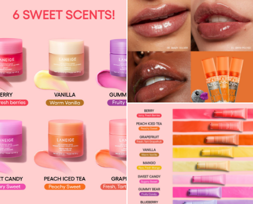 My fave lip items/necessities cover photo collage