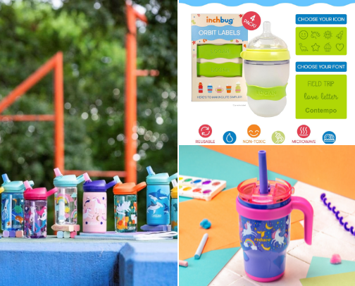 Kids Water Bottles cover photo collage