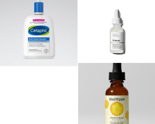 Skin care cover photo collage