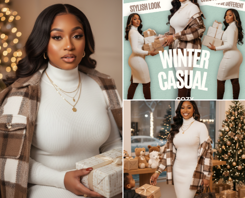 Elevated Winter Neutral Outfits | Cozy Street Style Essentials cover photo collage