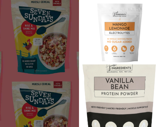 clean food and drinks cover photo collage