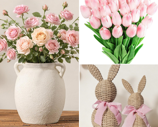 Spring centerpiece cover photo collage