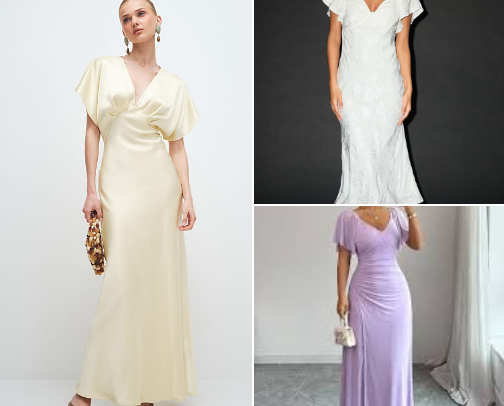 Modern wedding guest Dresses cover photo collage