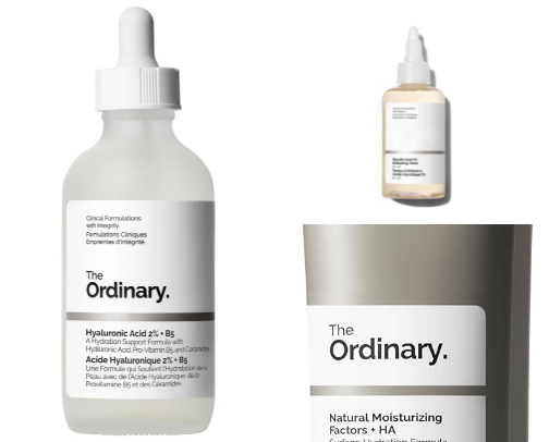 The ordinary cosmetics recommendations cover photo collage
