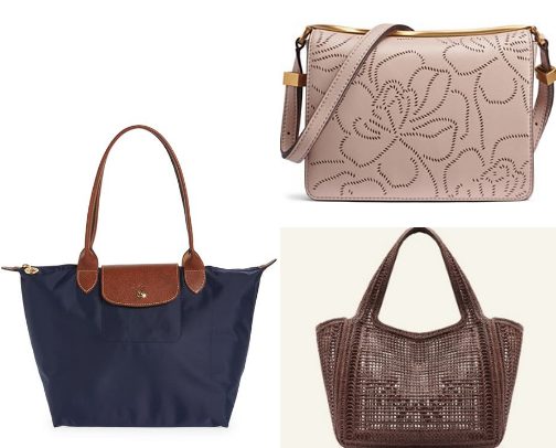 Bags, shoe and slippers cover photo collage