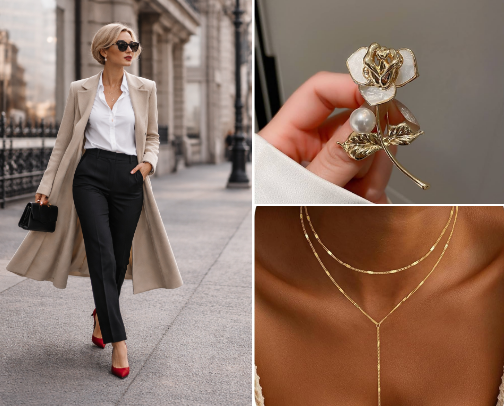 🤍 Soft Power Work Look – The Outfit I Wore cover photo collage