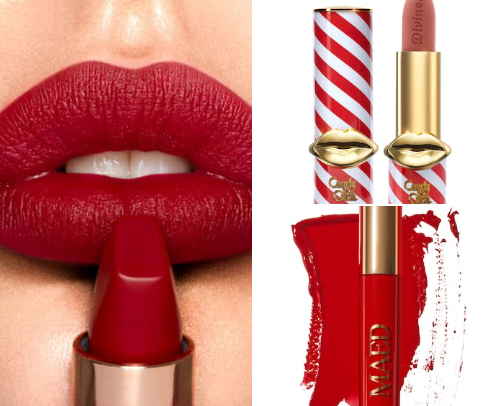 Red Lipstick Seduction cover photo collage