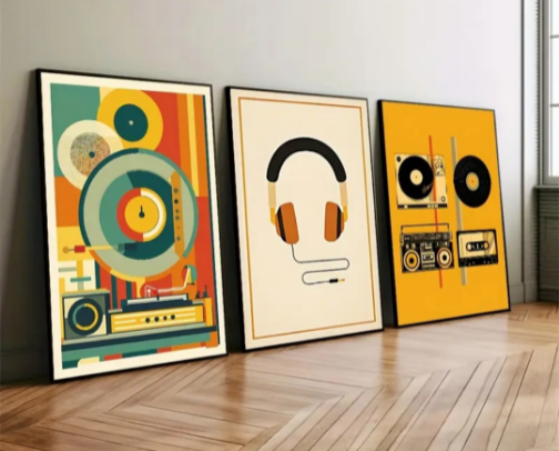 “Music brings a quiet kind of charm to any space. Sometimes it comforts us, understands our pain, and gives a voice to what we’re feeling.” cover photo collage