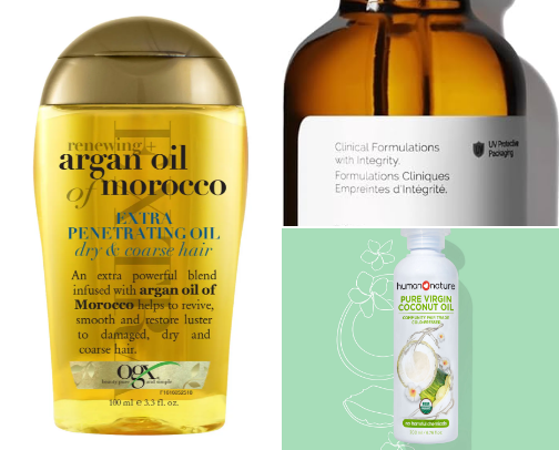 Hair Oil cover photo collage