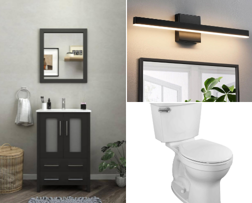 Our Bathroom Remodel cover photo collage