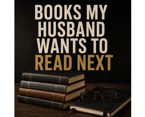 Books My Husband Wants to Read Next cover photo collage