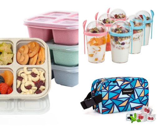 Lunch box necessities cover photo collage