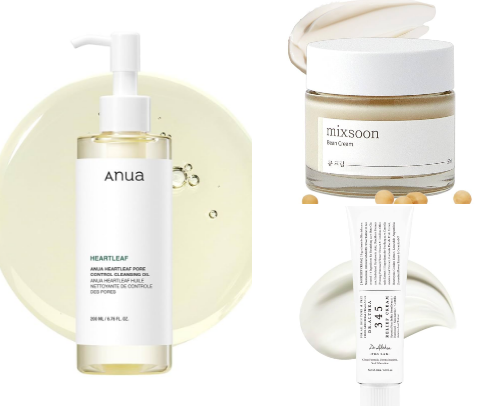 my korean skincare recs💖✨ cover photo collage