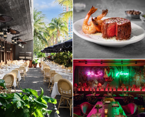 Dinner in Miami cover photo collage