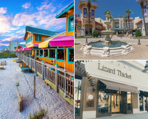 Favorite vacation spots to visit in Ft Walton/Destin Florida cover photo collage