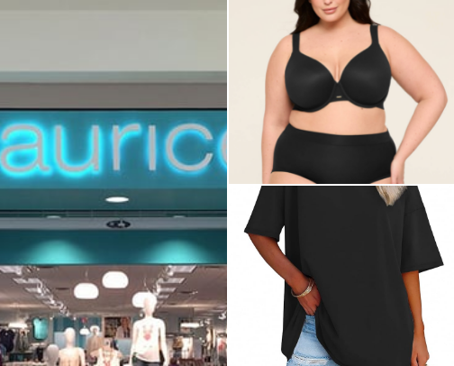 Plus size girly clothes cover photo collage