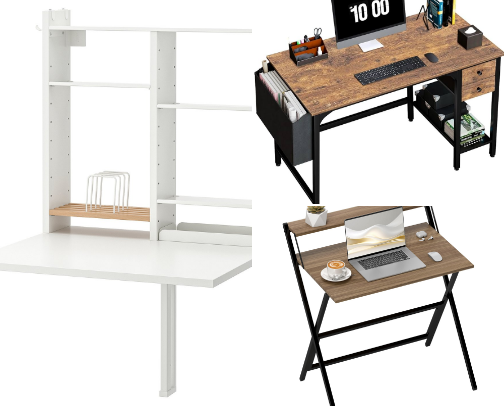 Cozy WFH Desk Setup for Small Spaces cover photo collage