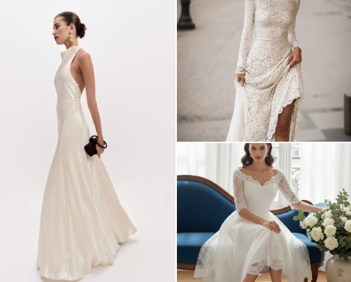 Fall Wedding Gowns cover photo collage