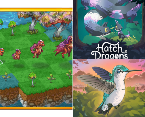 Some of my favorite mobile games to relax! cover photo collage