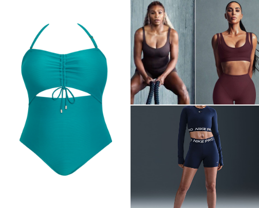 Amazing summer, gym,Kim k skims and swimming outfits cover photo collage