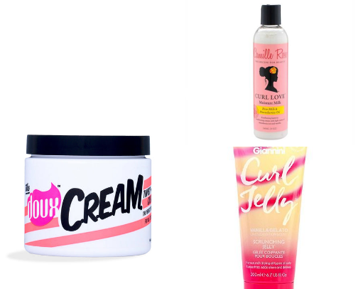 Curly hair essentials cover photo collage