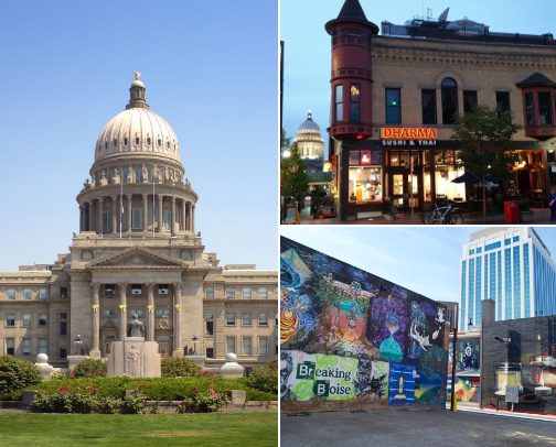 Road Trip 2 Hour Stop at Boise, Idaho cover photo collage